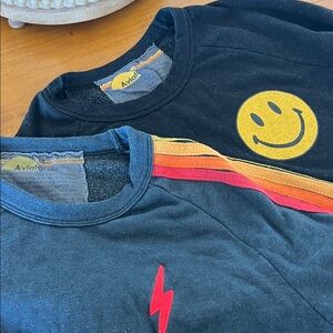 2 Aviator Nation sweatshirts
